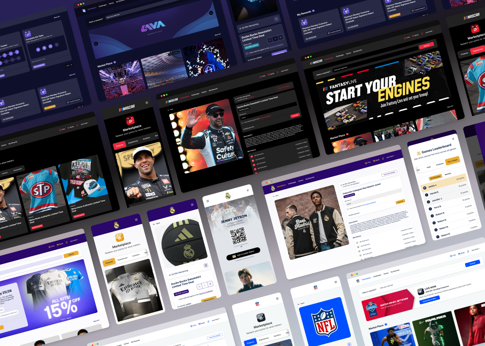 LAVA gamification dashboard