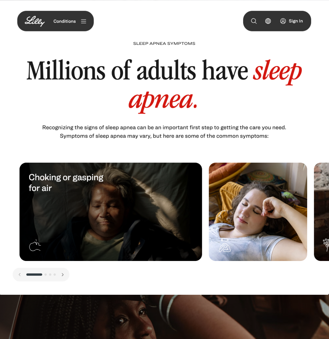 Lilly.com website redesign